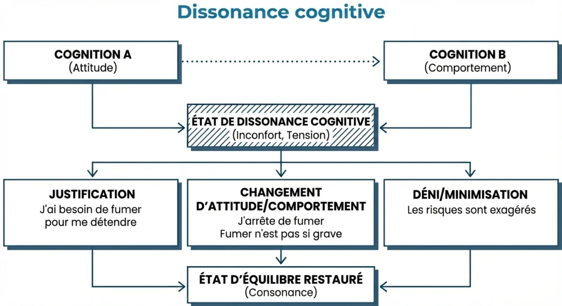 dissonance cognitive schéma explicatif