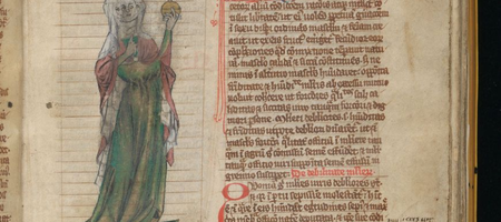 trotula de salerne enluminure médiévale ou reconstitution artistique d une femme médecin